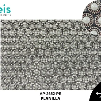 PEDRERIA PLANILLAS VIDRIO MEDIA PERLA AP-2652-PE 24cmX40cm BLANCO