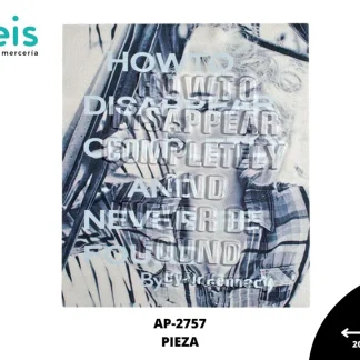 PARCHES RELIEVE Y ESTAMPADO CHICA HOW TO DISAPPEAR AP-2757 20.3cmX23cm