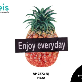 PARCHES RELIEVE Y ESTAMPADO PIÑA ENJOY EVERYDAY AP-2772-NJ 17cmX19.5cm NARANJA
