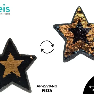 PARCHES LENTEJUELA REVERSIBLE ESTRELLA AP-2778-NG