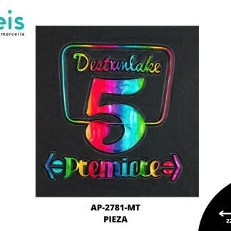 PARCHES RELIEVE Y ESTAMPADO DESTRINLAKE 5 PREMICRE AP-2781-MT 22.8cmX23.3cm MULTICOLOR