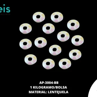 ACCESORIOS AYM LENTEJUELA TROQ AP-3004-BB 3mm 1 KG/PQT BOREAL
