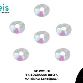 ACCESORIOS AYM LENTEJUELA CIRCULO AP-3004-TB 3mm 1 KG/PQT BOREAL