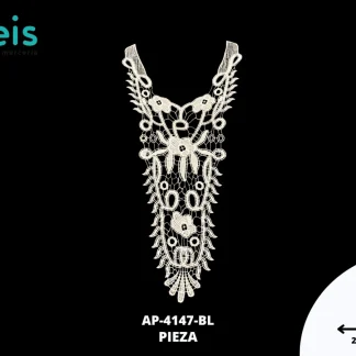 CUELLOS POLIESTER BRILLOSO PLANO AP-4147-BL 61cmX4cm BLANCO
