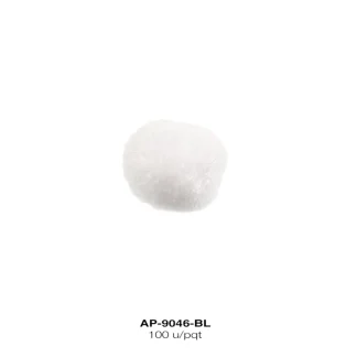 POMPONES POLIPROPILENO PAQ 100 UNIDADES REF: 13 MM BLANCO