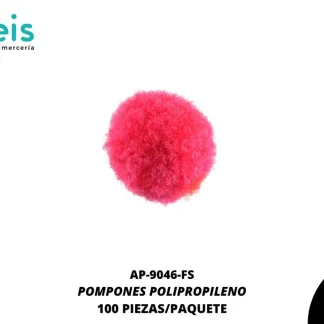 POMPONES POLIPROPILENO PAQ 100 UNIDADES REF: 13 MM FIUSHA