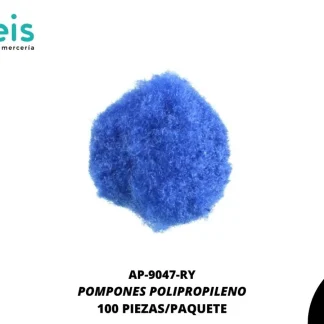 POMPONES POLIPROPILENO PAQ 100 UNIDADES REF: 18 MM REY