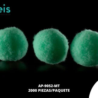 POMPON 15 MM REF: POM-1.5 2 MILL/PQT VERDE MENTA