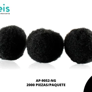 POMPON 15 MM REF: POM-1.5 2 MILL/PQT NEGRO