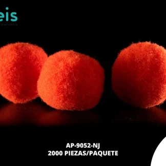 POMPON 15 MM REF: POM-1.5 2 MILL/PQT NARANJA