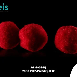 POMPON 15 MM REF: POM-1.5 2 MILL/PQT ROJO