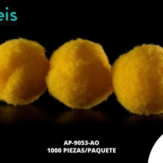 POMPON TONO A TONO CALIDAD AA AMARILLO