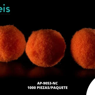 POMPON TONO A TONO CALIDAD AA NARANJA CLARO
