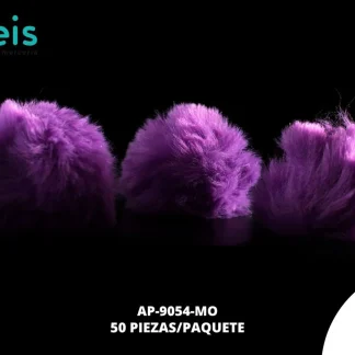 POMPON 6.0 CM REF: PCN-6 MORADO PQT/50 UDS
