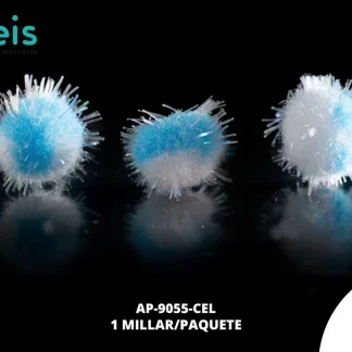 POMPON COMBINADO 10 MM REF:1.0 1 MILL/PQT CELESTE