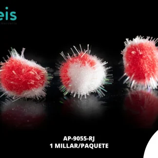 POMPON COMBINADO 10 MM REF:1.0 1 MILL/PQT ROJO