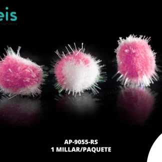POMPON COMBINADO 10 MM REF:1.0 1 MILL/PQT ROSADO