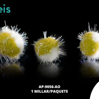 POMPON COMBINADO 15 MM REF:1.5 1 MILL/PQT AMARILLO