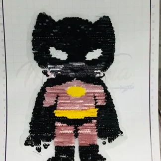 PARCHES LENTEJUELA REVERSIBLE BATMAN PEQUEÑO BATNI 12cmX21cm