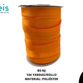 BIES SATINADO 144 YARDAS / 15 MM NARANJA