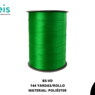 BIES SATINADO 144 YARDAS / 15 MM VERDE