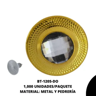 BOTON JEANS HIERRO BT-1205-DO 26L (16mm) 1,000 PZ/PQT DORADO