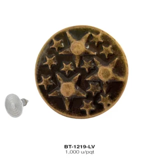 BOTON METALICO HIERRO REF:1017-03 LATON VIEJO 1000 U/PQT