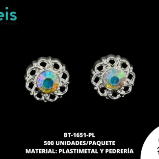 BOTON PATA PIEDRA FINA UV 1651 C/500PIEZA