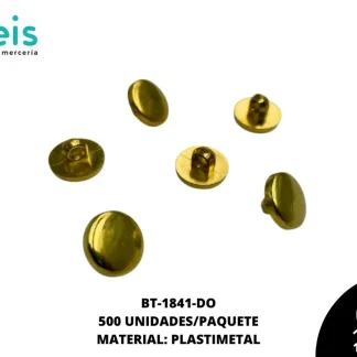 BOTON MET PATA REF:BPP2 20L DORADO 500U/PAQUETE