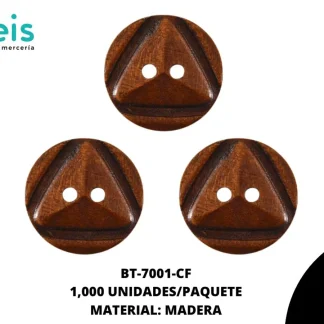 BOTON MADERA RF7001 CAFE OBSCURO
