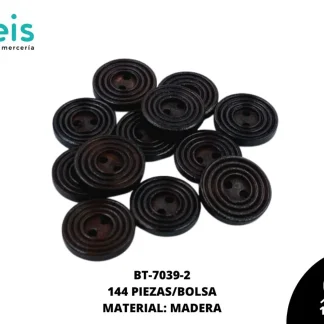 BOTON MADERA BT-7039-2 30L (19mm) 144 PZ/PQT
