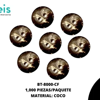 BOTON COCO 16L (10mm) 1,000 PZ/PQT
