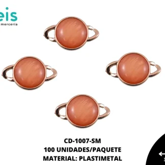 ESLABON PLAST OJO DE GATO RED 36mm REF: 1367-180 SALMON 100 u/pqt