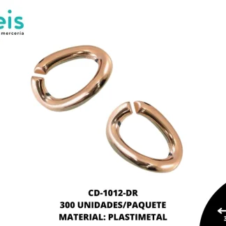 ESLABON PLASTICO OVALADOADO 30MM A311 DORADO ROSA