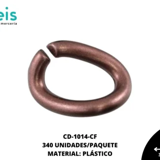 ESLABON PLASTICO OVALADOADO 30MM REF: A311 CAFÉ 340 U/PAQUETE (0.5 KILOGRAMOS)