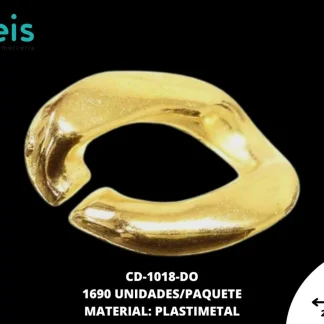 ESLABON PLASTICO 17X12MM REF: A396 DORADO 1690 U/PAQUETE (0.5 KILOGRAMOS)