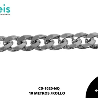 CADENA PLASTICA 24X17MM REF: A172 NIQUEL 10 METROS/PAQUETE