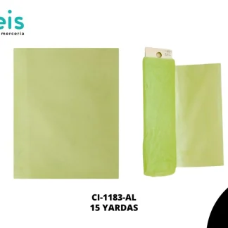 CINTA MALLA TULL ESCARCHADA AMARILLO NEON