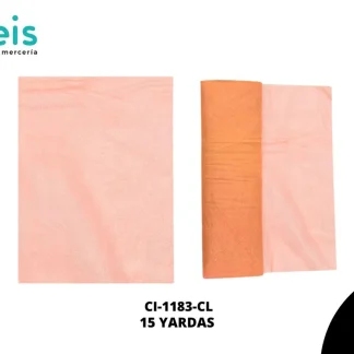 CINTA MALLA TULL ESCARCHADA CORAL 15YRD