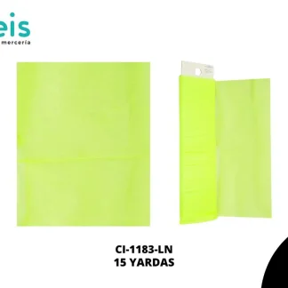 CINTA MALLA TULL ESCARCHADA LIMON NEON 15YRD