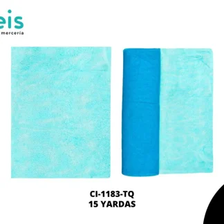 CINTA MALLA TULL ESCARCHADA TURQUESA 15YRD