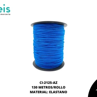 CINTA COLA RATA ELASTICA1.5 MM AZUL 130 METROS