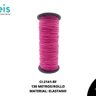 CINTA COLA RATA ELASTICAREF:2.0 ROSA FUERTE 100 METROS