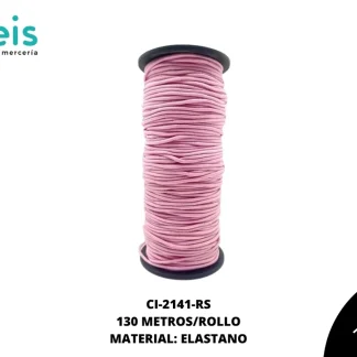 CINTA COLA RATA ELASTICAREF:2.0 ROSA 100 METROS
