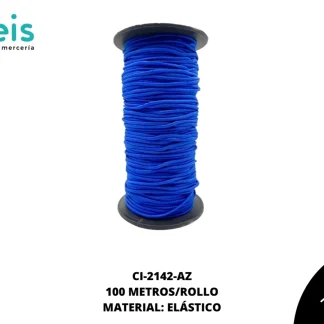 CINTA COLA RATA ELASTICAREF:2.5 AZUL 100 METROS