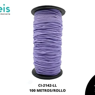 CORDON ELASTICO REF:2.5 LILA 100 METROS