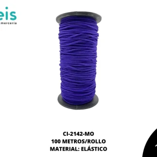 CINTA COLA RATA ELASTICAREF:2.5 MORADO 100 METROS