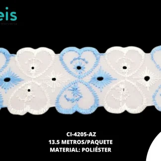 CINTAS GALON CI-4205-AZ 3.8cm 13.5 MTS/PQT AZUL