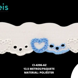 CINTAS GALON CI-4206-AZ 3cm 13.5 MTS/PQT AZUL
