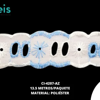 CINTAS GALON CI-4207-AZ 2.5cm 13.5 MTS/PQT AZUL